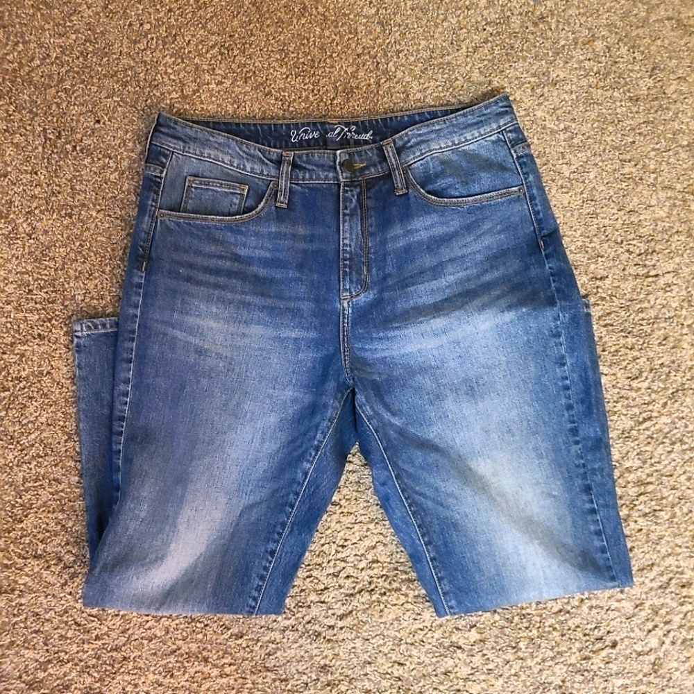 High Rise Straight Jeans